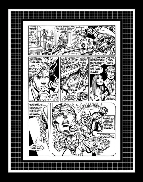Gil Kane Giant-Size Super-Heroes #1 Spider-Man Man- Wolf Production Art Pg 2