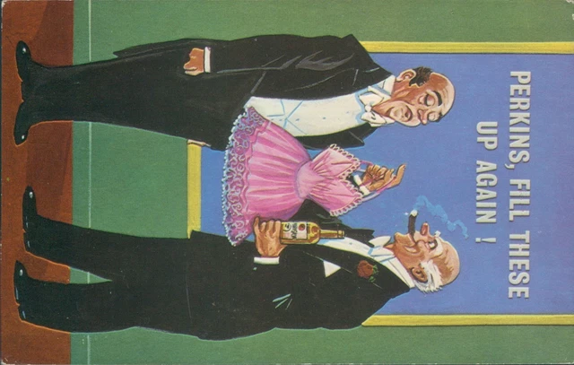 Comic risque 100055 rich man butler joke c3