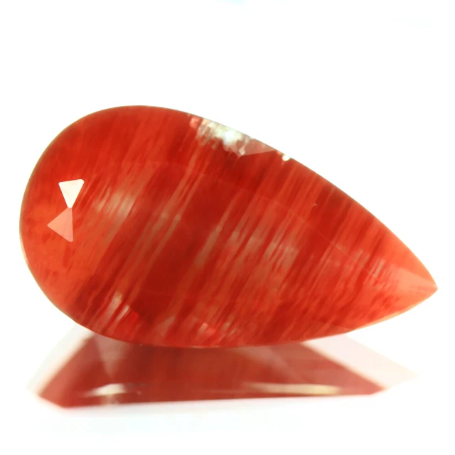 3.97 Cts_Ravishing Best Color_100 % Natural Unheated Red Andesine_Sunstone