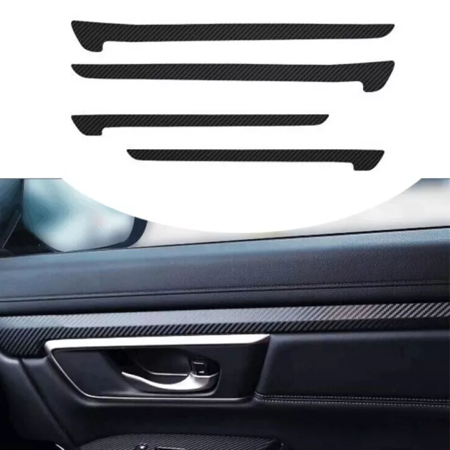 Carbon Fiber Leather Inner Door Panel Strip Trim For auto Honda CRV CR-V 2017-21
