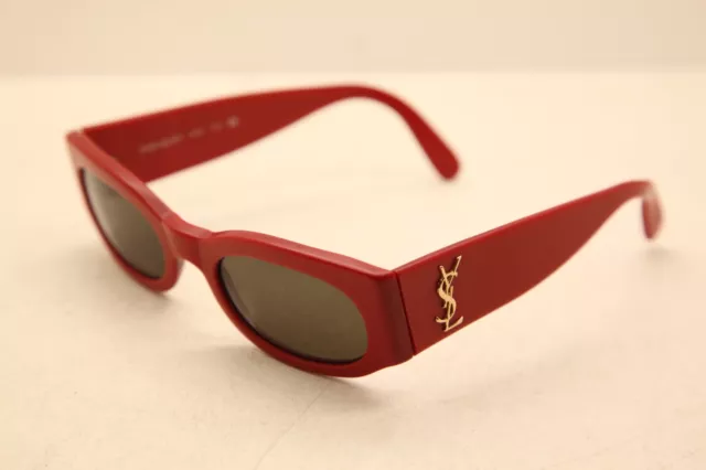 YVES SAINT LAURENT -  Lunettes de soleil vintage rares - Ovale rouge - #6545