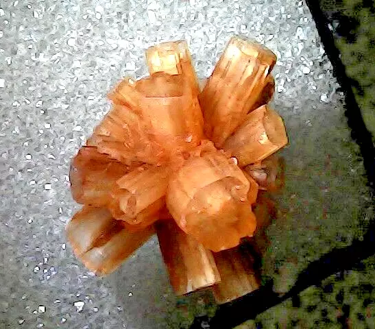 Orange Aragonite Crystal Specimen TAZOLA SE FROU, Morocco 28.9 grams. GM 132