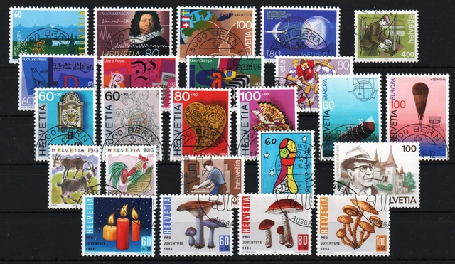 SCHWEIZ JAHRGANG 1994 gestempelt komplett EUR 3,75 PicClick DE