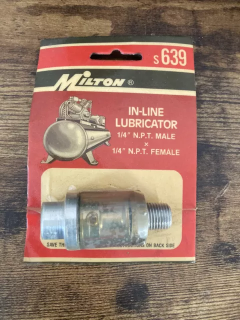 Milton S639 In Line Lubricator, Lubricate Pneumatic Tools for Protection