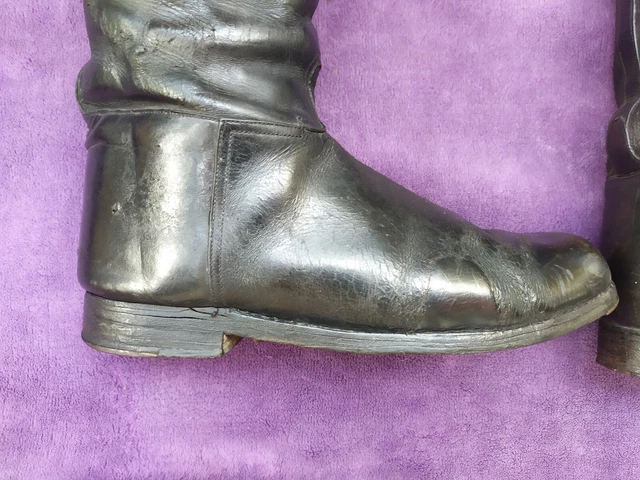 Bottes D'équitation Police Iturri - Taille 44 EU - Cuir Noir - Occasion