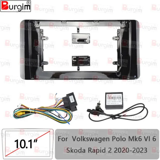 9 inch Car Radio Fascia Panel for Volkswagen VW POLO 2011-2019 stereo Frame