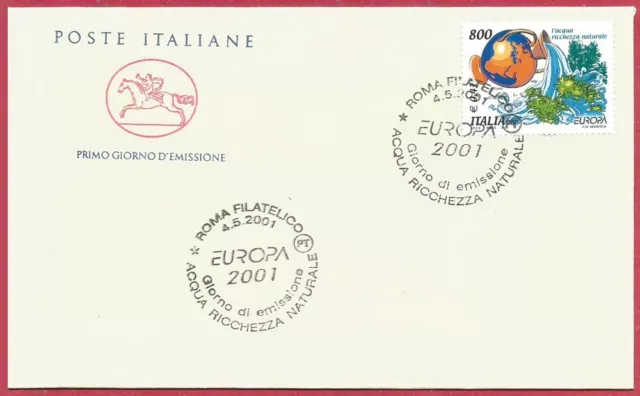 2001 Italia FDC Cavallino  EUROPA