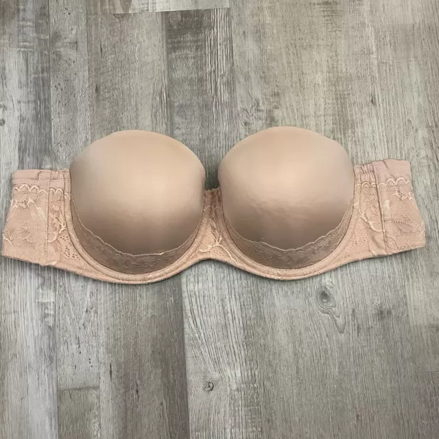 Torrid 44B Beige Bombshell Everyday Strapless Push Up Bra