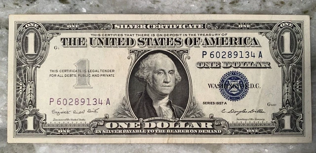 1 - 1957A Series $1 Silver Certificate Nice Crisp Condition