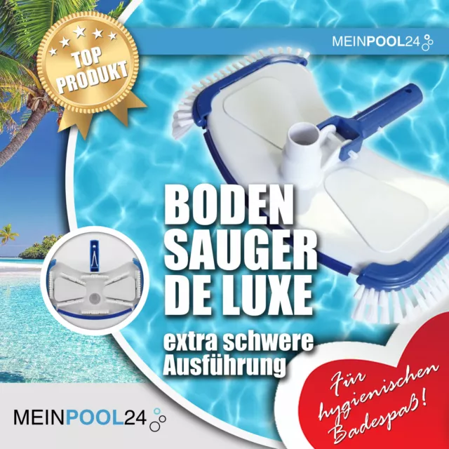 Pool Bürste Kescher Bodensauger Poolreiniger Reiniger Poolsauger Bodenreiniger