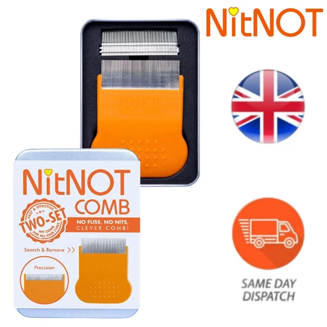 Nitnot Best Comb to Remove Nits and Head Lice all Types of Hair Successfully
