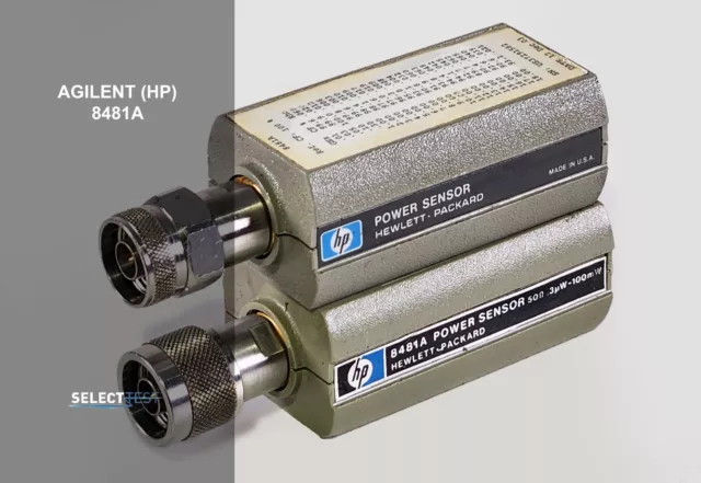 AGILENT (HP) 8481A POWER SENSOR 10 MHz – 18 GHz, 1 uW – 100 Mw LOT OF 2 (REF: L)