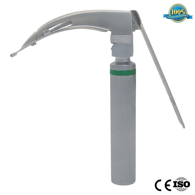 Mccoy Flexi-Tip Fiberoptic Led Laryngoscope Set- Blade # 4, Medium Handle