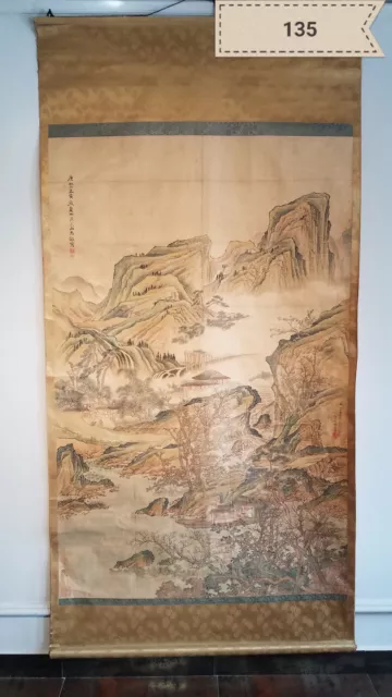 Ma x Mountain Tour map Antique Scroll