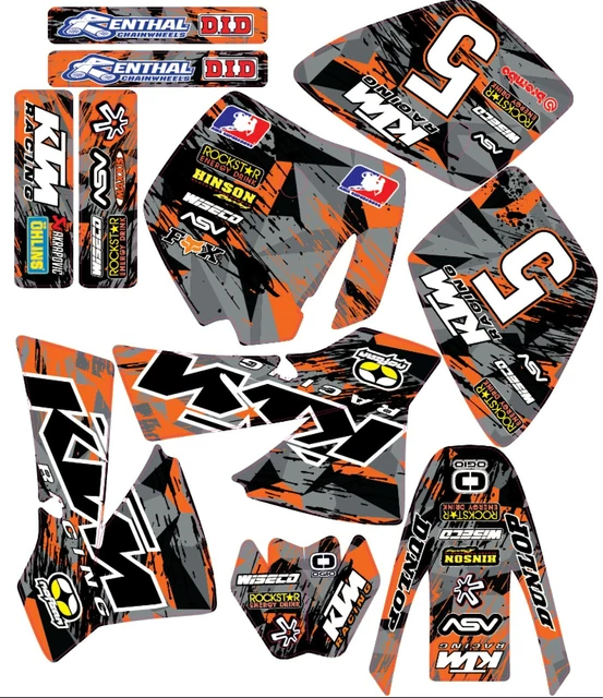 KTM SX50 GRAPHICS KTM Mini Adventure 2002 2008 D Motocross MX Ktm sx50 graphics ktm mini adventure 2002 2008 d motocross mx