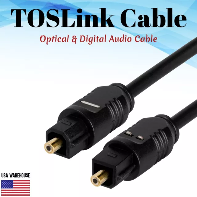 Toslink Glasfaser Optisches Digital Audio Kabel 1,5 Fuß 3 Fuß 6 Fuß 12 Fuß 25 Fuß 50 Fuß S/PDIF