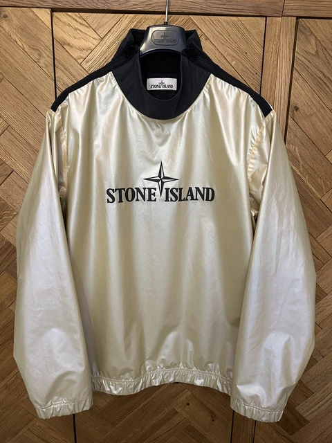 Stone Island Iridescent Coating Tela Reflex Mat Smock Grano Windbreaker Rare XL