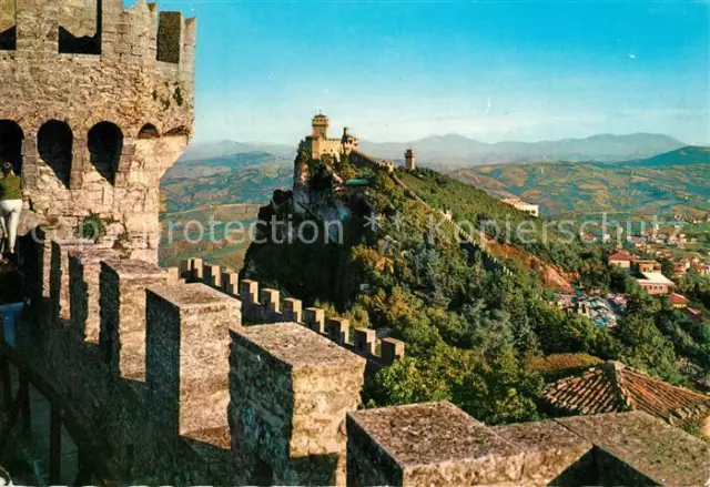 73297406 San_Marino_Repubblica Le tre Torri Monte Titano San_Marino_Repubblica