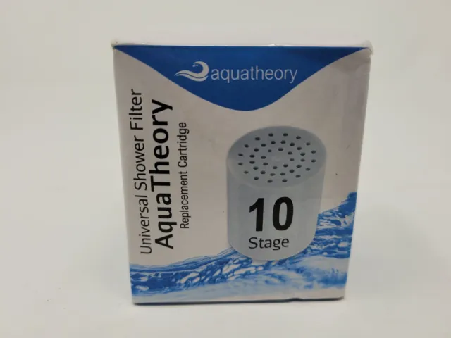 Cartucho de repuesto de filtro de ducha universal AquaTheory 10 etapas NUEVO, caja abierta