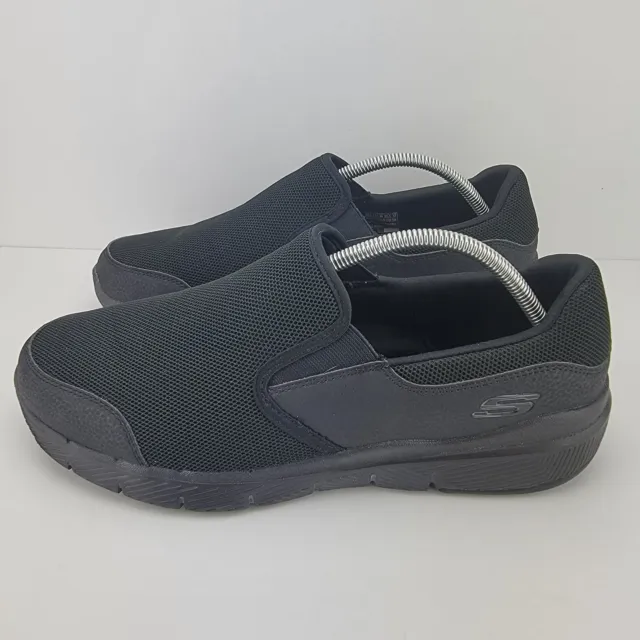 SKECHERS Men's Size 10.5 Black Flex Advantage 3.0 Osthurst Slip-on Shoes 52962S