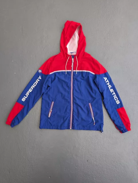 SUPERDRY WOMEN S COLOUR block cagoule Athletics windbreaker Size XL 29.95 PicClick UK