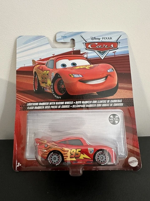 DISNEY PIXAR CARS - Lightning Mcqueen With Racing Wheels Diecast Car ...