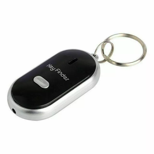 Mini Key Finder Locator Whistle Sound Control Wallet Tracker avec porte-clés LED 2