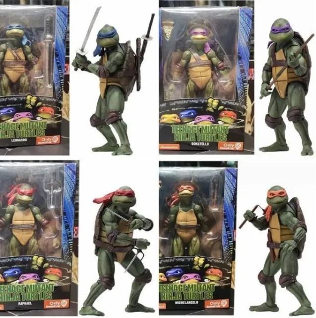 NECA Teenage Mutant Ninja Turtles 7" Action Figure Statue Model Toy 1990 Movie