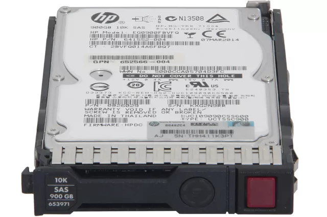 HP 900 GB 6G SAS 10K 2,5 pollici disco rigido DP ENT SC/HPE 653971-001, 652589-B21