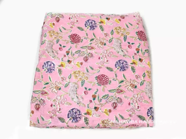 Algodón Estampado Floral Corriendo Boho Suelto Bebé Rosa Confección Tela De Yard