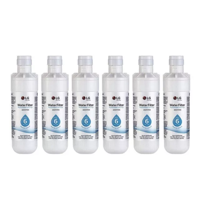 6-4-3-1 PACK LG-LT1000P ADQ747935 Refrigerator Water Filter Replacement AU SHIP