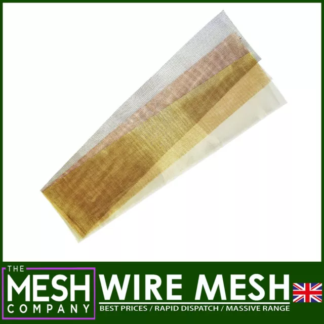 WIRE MESH FILTER MESH WOVEN WIRE LAB GRADING MESH 300 x 1200mm Strips