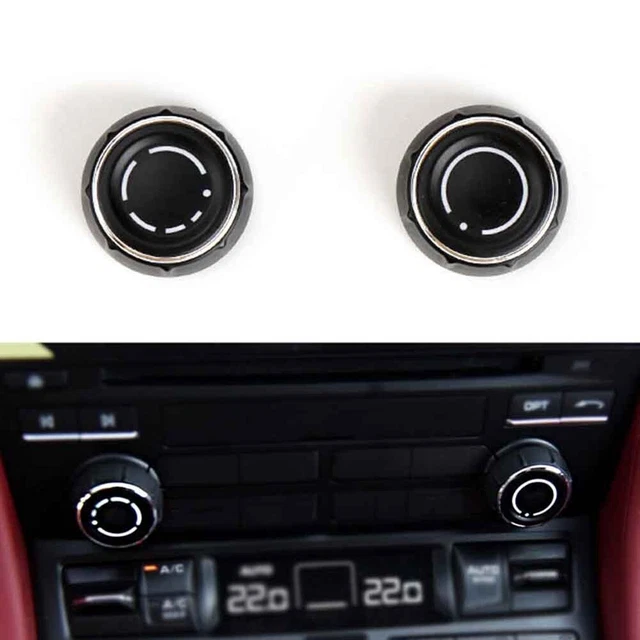 Console Centro Materiali ABS Audio Volume Manopola Cover per Porsche Cayenne