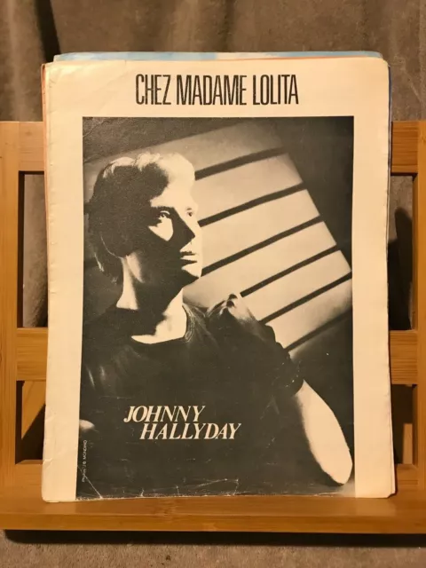Johnny Hallyday Madame Lolita partition chant piano accords ed. Marcy Music 1980