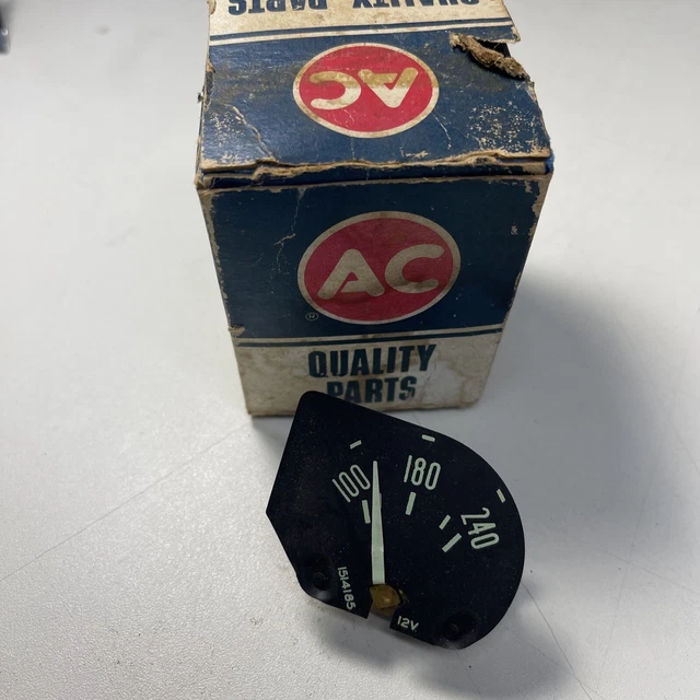 NOS GM￼ 1961 62 Corvette Green Face 240 Temperature Gauge 1514185￼