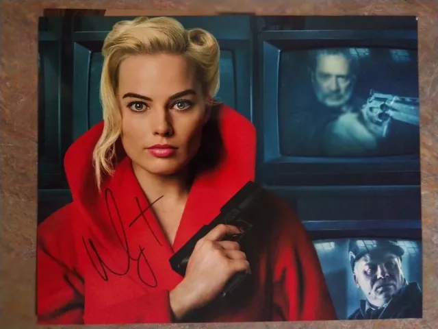 Margot Robbie signed autographed 8x10 photo super sexy In Red LOA HOT 🔥