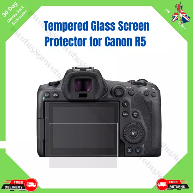 Canon EOS R5 Tempered Glass Screen Protector Cover