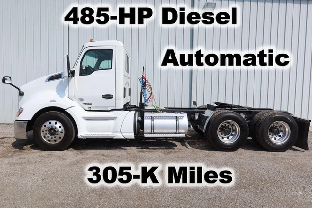 T680 Daycab Semi 485-Hp Auto Tandem Axle Tractor Truck Delivery Haul 305-K Miles