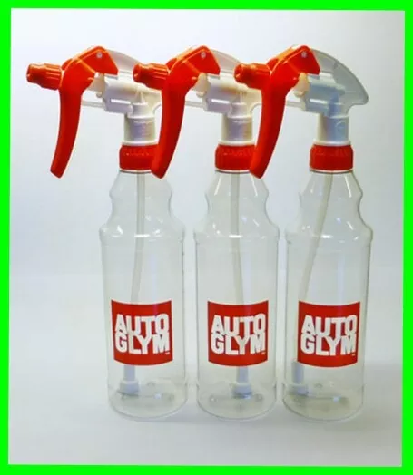 Autoglym 3 x Calibrated Trigger Spray Bottle 500ml Valeting Free P & P