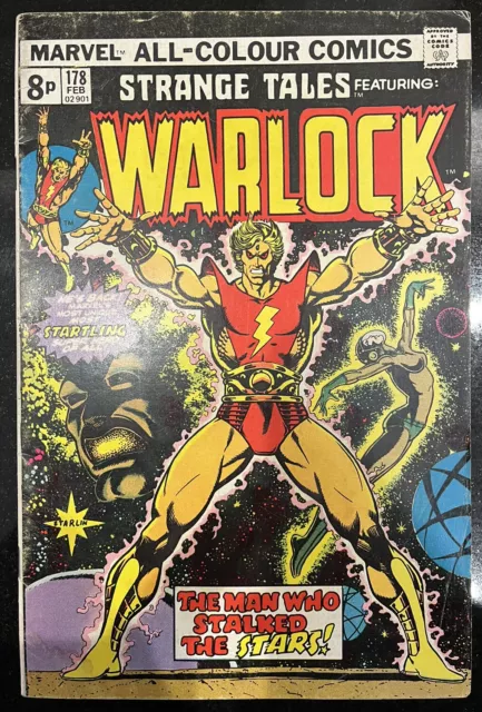 MARVEL COMICS STRANGE TALES Featuring Warlock #178 1975 1st Appearance Magus FN