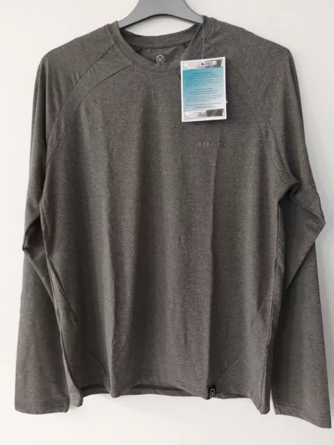 Knox Men's Dry Inside Max Base Layer LS top, grey size large