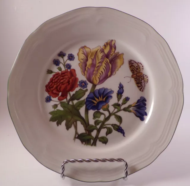 Vintage Bareuther Waldsassen Floral Butterfly Plate Bavaria Germany 174