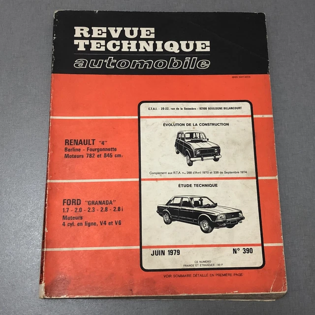 REVUE TECHNIQUE AUTOMOBILE RTA Renault 18 diesel TD.GTD. et TD cip 4153