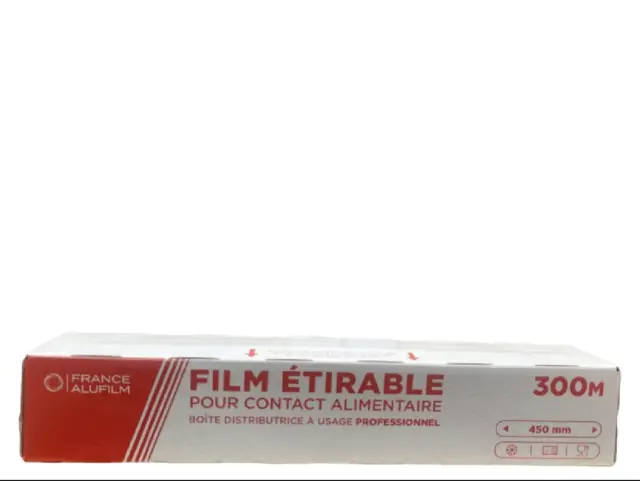 CALICOSY Film alimentaire 300 m x 45 cm en boite distributrice pas cher 