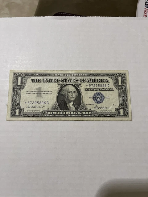 1957 One Dollar Note With  Star⭐️ Silver Certificate Blue Seal