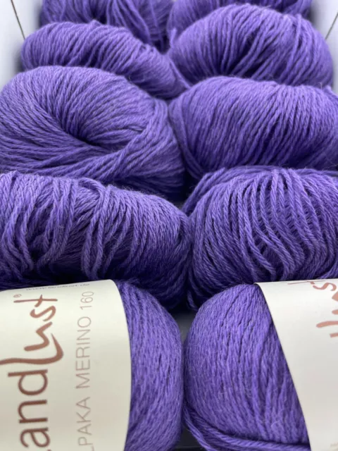 LANA GROSSA LANDLUST ALPAKA MERINO Fb. 416 Violett ca.300g