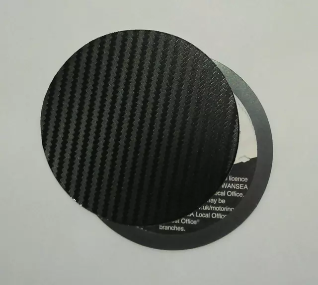 magnetic tax disc holder carbon fibre fits any car