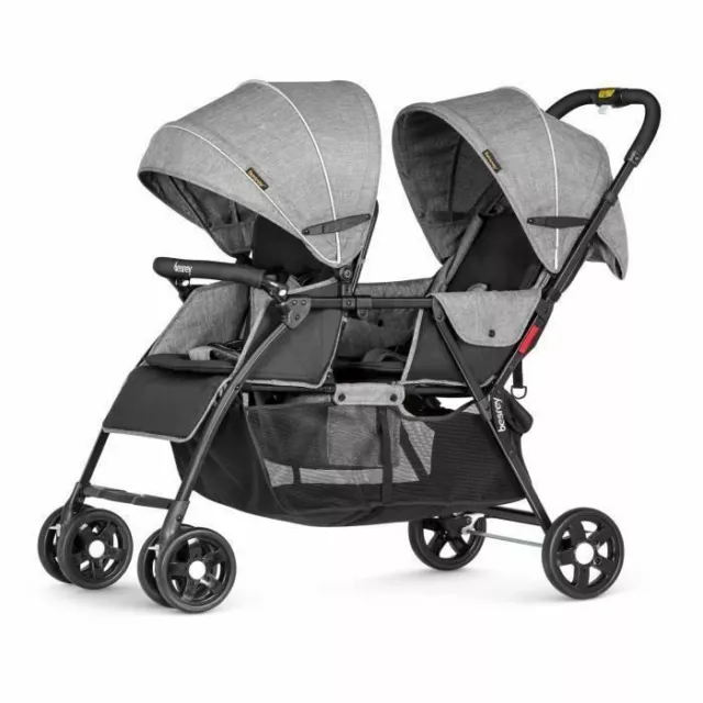 POUSSETTE DOUBLE AVEC habillage pluie Jumeaux Fr res S ur 0 3 ans