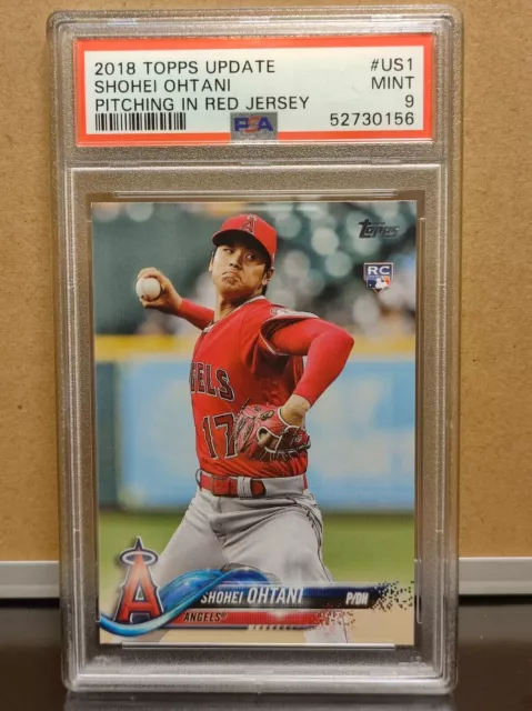 SHOHEI OHTANI 2018 Topps UPDATE PITCHING IN ROTEM JERSEY