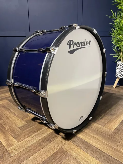 Premier 28" Marching Bass Drum / Navy Blue / Parade Drum #KG49